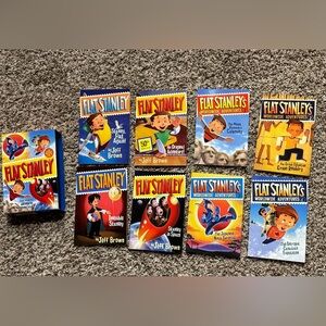 8 Flat Stanley book lot